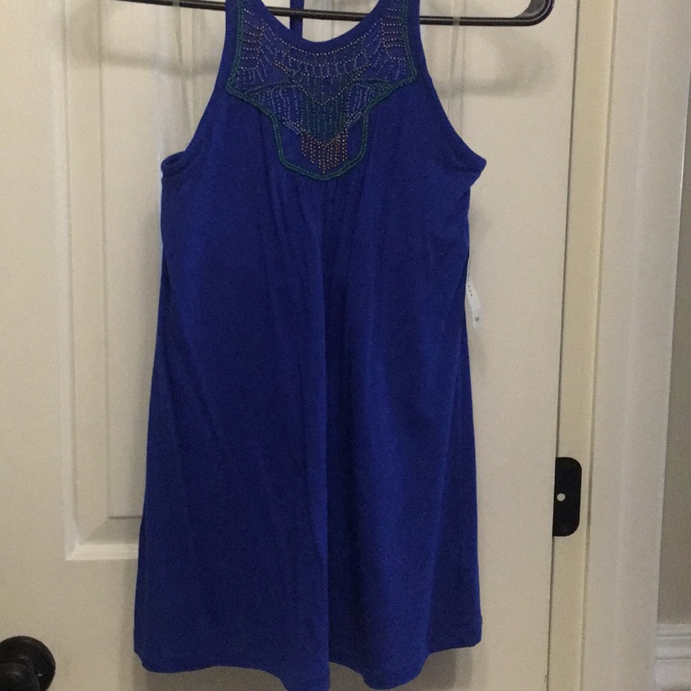 Old navy blue halter top. Medium